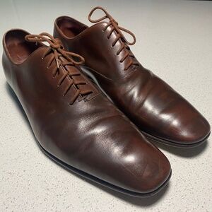 Gucci Men’s lace up Brown calf Oxford Shoes US 12 D